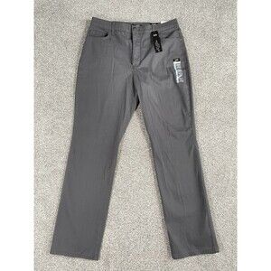 Lee Straight Leg Gray Jeans Relaxed Fit High Rise Slimming Womens 14 Medium NEW